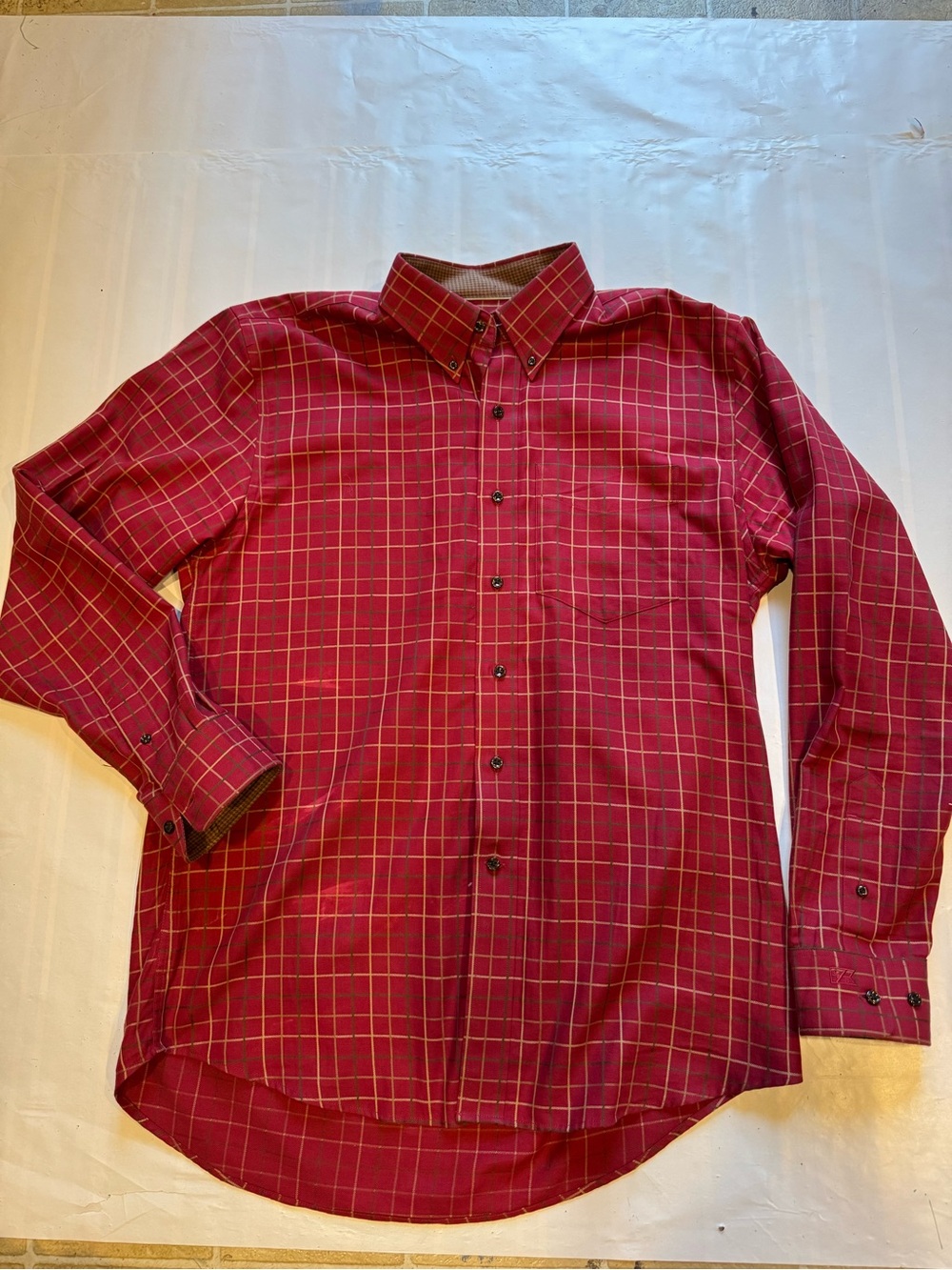 Men’s Cutter & Buck Dress Shirt - Red - Medium